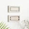 Set of 2 Beige Wood Farmhouse Sign Wall Decor, 12.25" x 7"